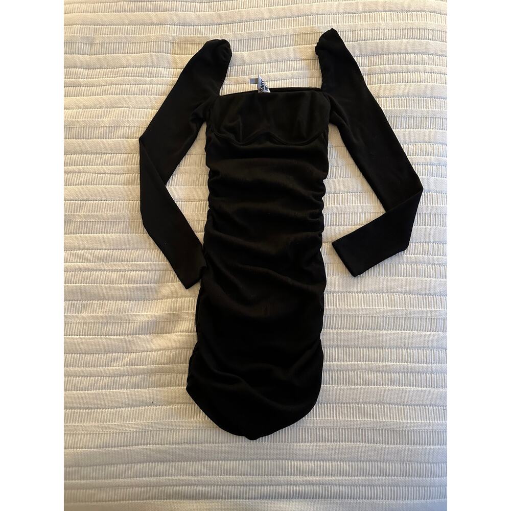 Princess Polly 2 Long-Sleeved Ribbed Mini Dress